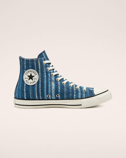 Summer Stripes Chuck Taylor All Star Azul marino/Blanco vintage/Bruma &iacute;ndigo, Outer Side View