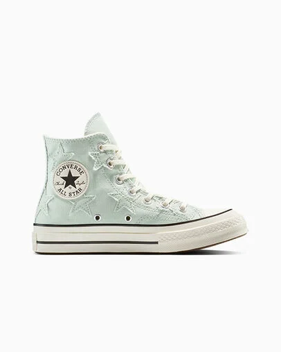 Chuck 70 Archive Stars Rainwashed Grey/Egret/Black, Outer Side View