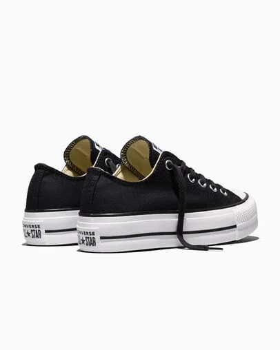 Chuck Taylor All Star Lift Platform Canvas Black/White/White, Heel View