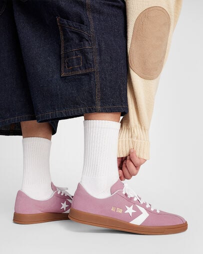 All Star Classic Trainer Suede Cliffside Rose/White/Gum, Reflective View