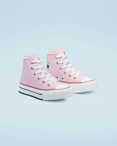 Converse Color EVA Platform Chuck Taylor All Star Pink Glaze/Wei&szlig;/Pink Glaze, Angled View