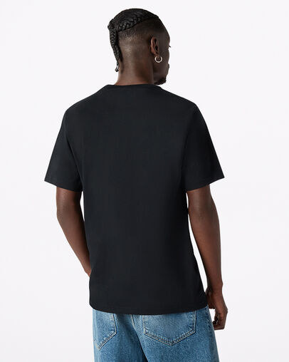 Splatter Paint Chuck Taylor Patch Short Sleeve T-Shirt Converse Black, Back View