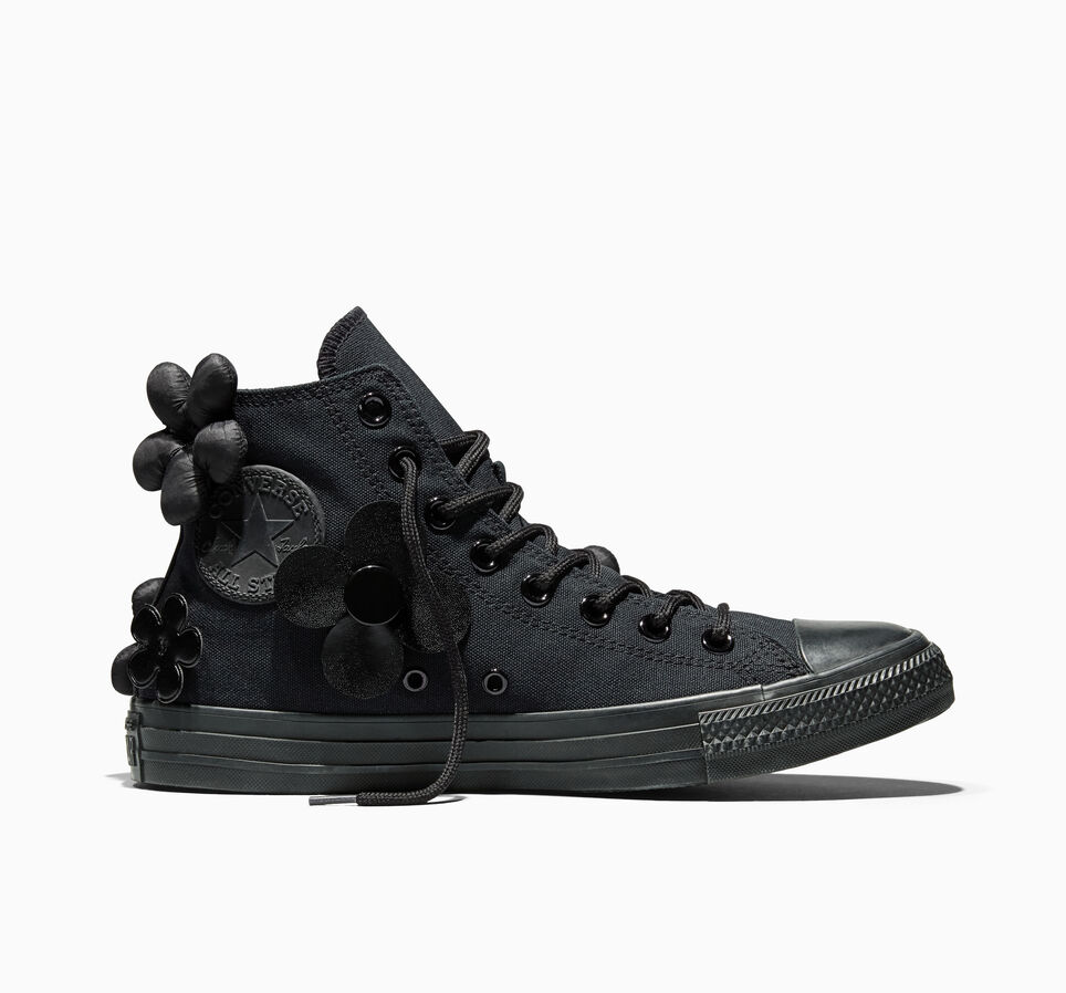 Chuck Taylor All Star Midnight Garden Black Dark Flowers