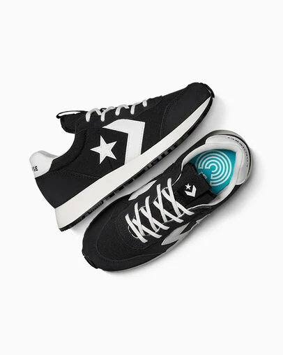 Converse Omega Trainer Black/Vintage White/Egret, Angled View