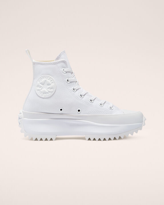Run Star Hike Platform White Mono 