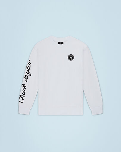 Sudadera Chuck Taylor Modern Blanco, Front View