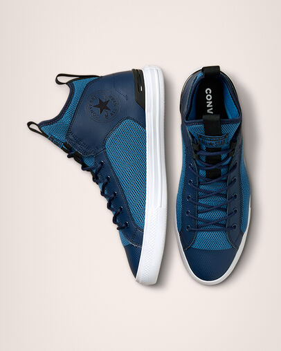 Chuck Taylor All Star Ultra Crafted Mixed Material Dk Marina Blue/Midnight Navy, Top and Side View