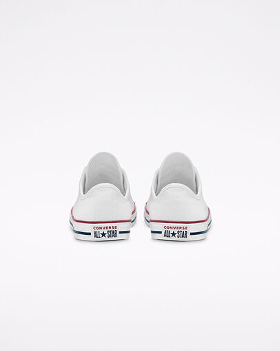 Chuck Taylor All Star Dainty New Comfort Wit/Rood/Blauw, Heel View