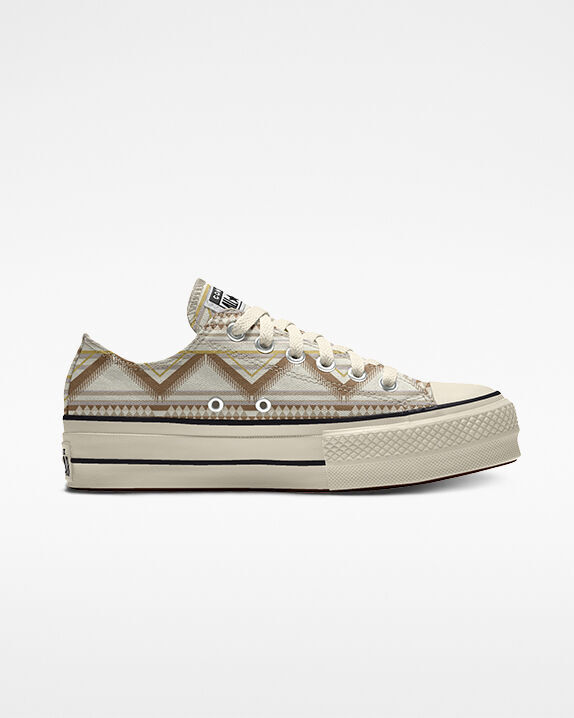 gold platform converse high top
