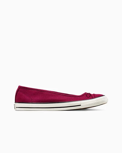 Chuck Taylor All Star Dainty Ballerina Sporty Berry/Egret/Black, Outer Side View