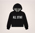 Sudadera con capucha corta All Star Negro