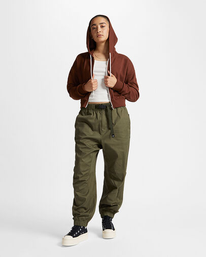 Chuck Taylor All Star Modern Lift Platform Canvas Black/Black/Egret, On Foot Shot 1