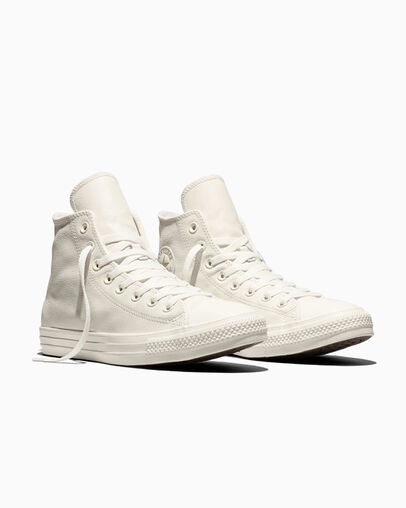 Converse Chuck Taylor All Star Tonal Leather Egret/Vintage Cargo/Egret — photo 6