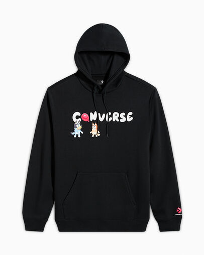Converse x Bluey Graphic Hoodie Black, Front View