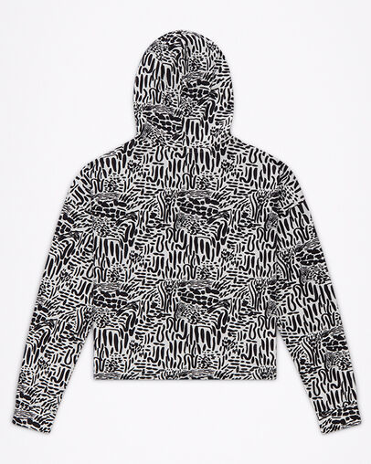 Hoodie &agrave; imprim&eacute; graphique Chuck Taylor Aigrette multicolore, Back View