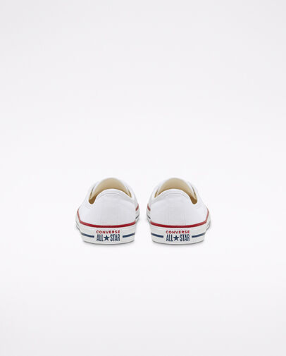 Ballet Lace Chuck Taylor All Star Slip Wei&szlig;/Garnet/Navy, Heel View