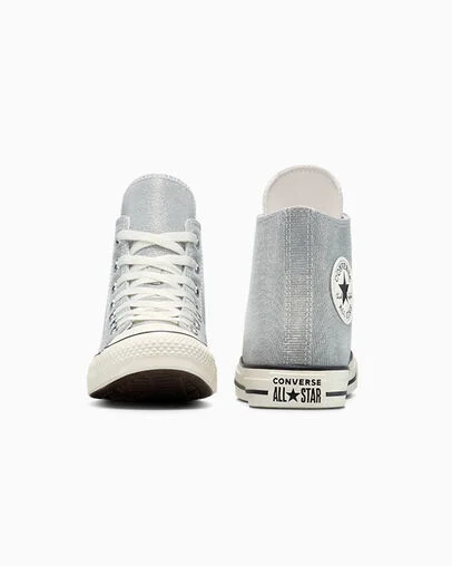 Chuck Taylor All Star Sparkle Barely Grey/Egret/Black, Heel View