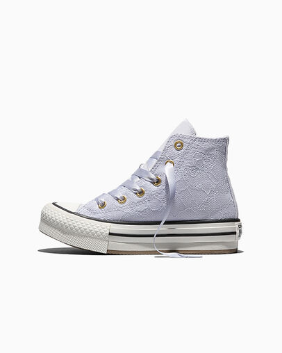 Converse Chuck Taylor All Star Lift Platform Lace Almost Lavender/Gold — foto 5