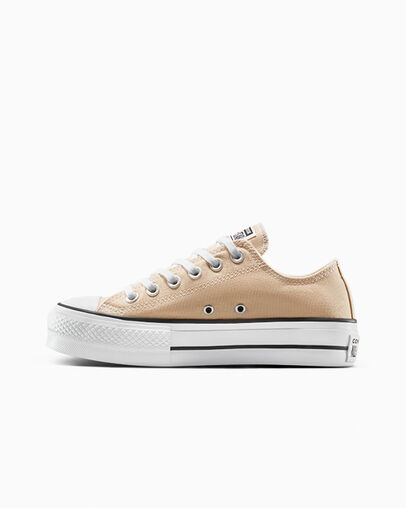 Chuck Taylor All Star Platform Canvas Duna de playa/Blanco/Negro, Inner Side View