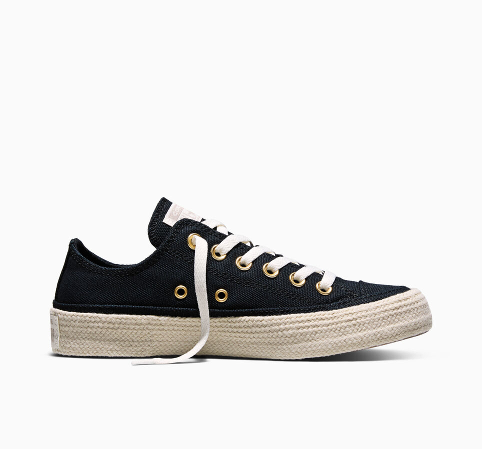 Chuck Taylor All Star Espadrille Black/Gold/Papyrus