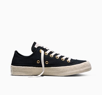 Converse Chuck Taylor All Star Espadrille Black/Gold/Papyrus