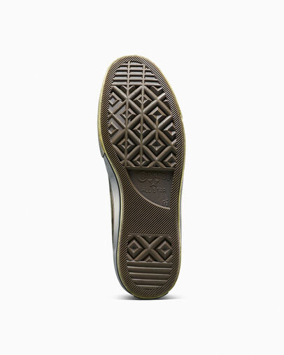 Chuck 70 Canvas Spray Paint Green Dirt Dye, Outsole View