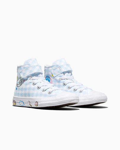 Converse x Hello Kitty And Friends Chuck Taylor All Star Easy-On Cinnamoroll Baby Blue/White/White, Top and Side View