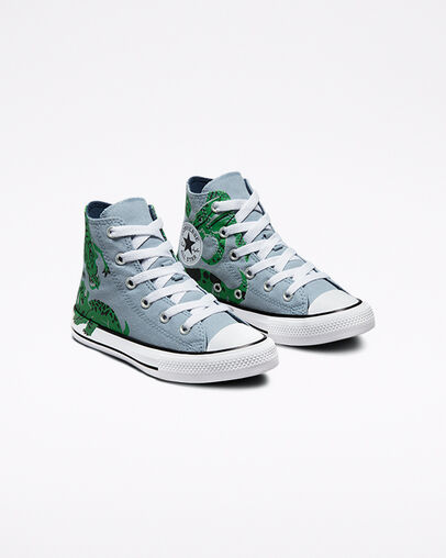 Dino Daze Chuck Taylor All Star Blue Slate/Midnight Navy, Angled View