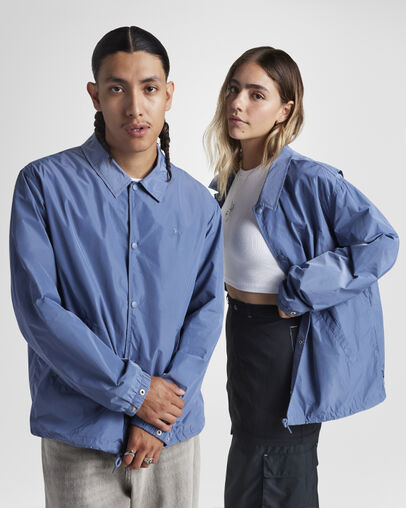 Go-To Andover Coach's Jacket Bleu lacustre, Front View