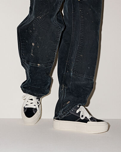 Converse Cruise Zwart/Wit/Zwart, On Foot Shot 2