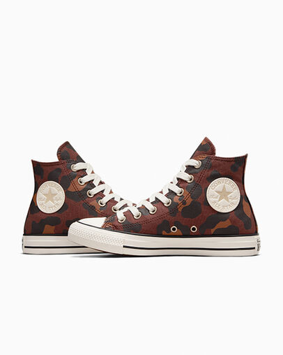 Chuck Taylor All Star Leopard Brown/Egret/Gold, Detail Angle View