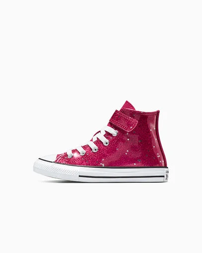 Chuck Taylor All Star Easy-On Glitter Sporty Berry/White/Egret, Inner Side View