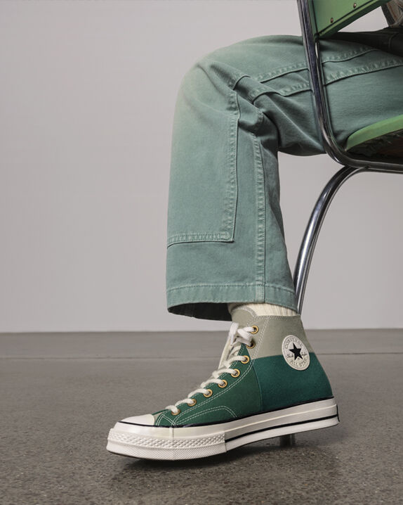 green grey converse