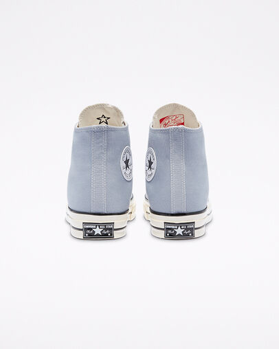 Chuck 70 Vintage Canvas Wolf Grey/Black/Egret, Heel View