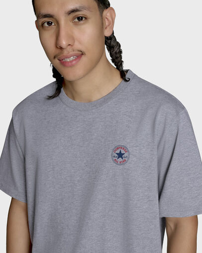 Chuck Taylor All Star Patch T-Shirt Vintage Grey Heather, Detail View