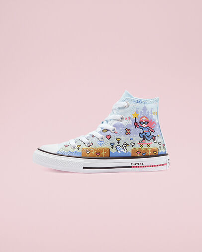 Chuck Taylor All Star Gamer Chambray Blue/Bold Pink/White, Inner Side View