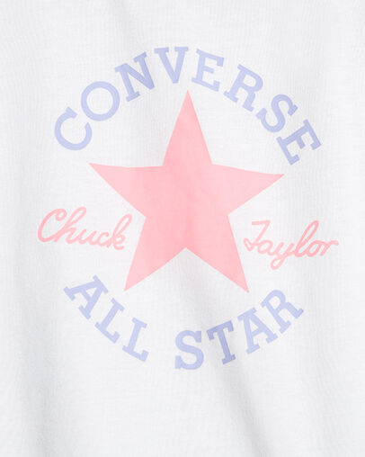 Chuck Taylor Patch Boxy T-Shirt White, Full Body View