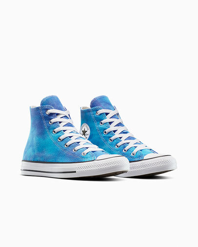 Chuck Taylor All Star Color Splash Gnarly Blue/Blau/Wei&szlig;, Top and Side View