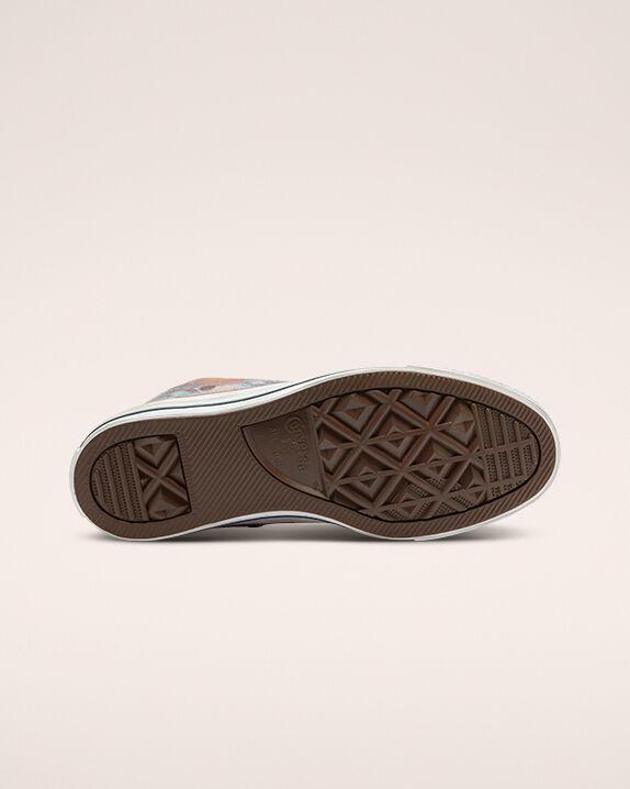 blue tie dye platform converse