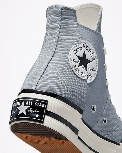 Chuck 70 Plus Ash Stone/White/Black, Detail Angle View