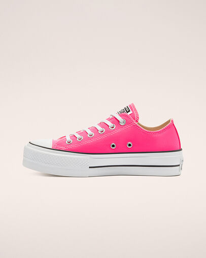 Converse Color Platform Chuck Taylor All Star Hyper Pink/Bianco/Nero, Inner Side View