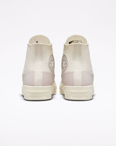 Chuck 70 Hiking Stitch Egret/Desert Sand/Egret, Heel View