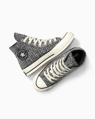 Converse Chuck 70 Metallic Tweed Zapatillas Altas en Black/silver, Talla EU 35 - A14442C