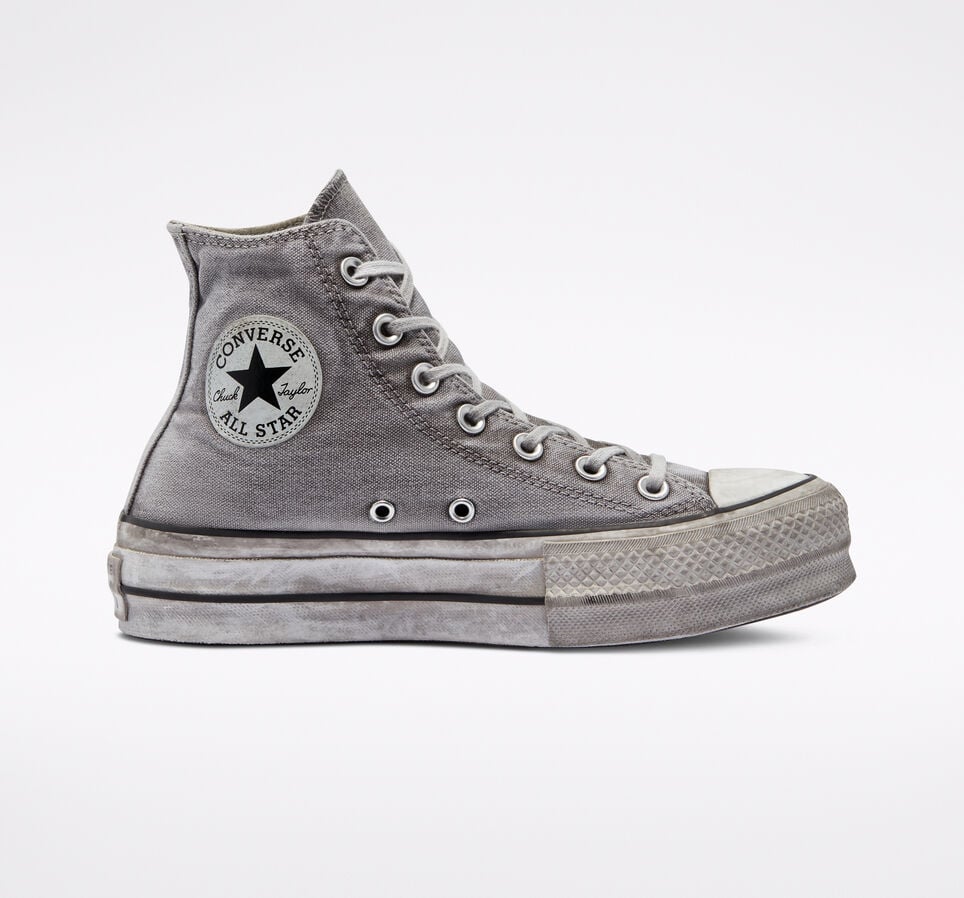 Chuck Taylor All Star Platform Smoked Canvas Gris/Gris/Blanc