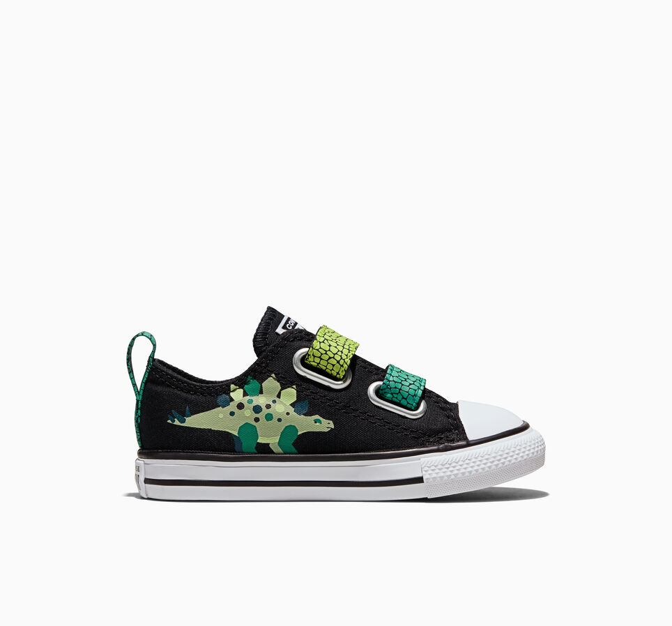 Chuck Taylor All Star Dinos Easy On Black/White/Neon Mantis Green