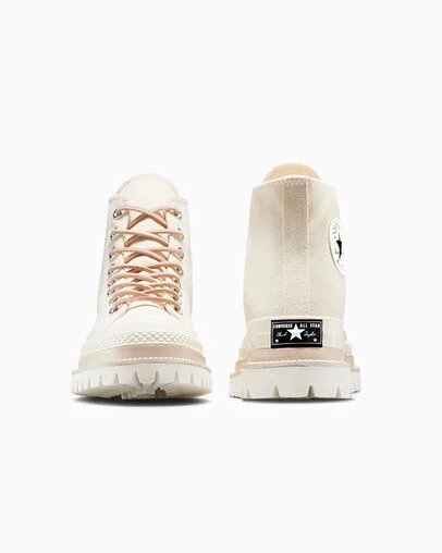 Chuck 70 LTD Lugged Platform Trek Evo natural, Heel View