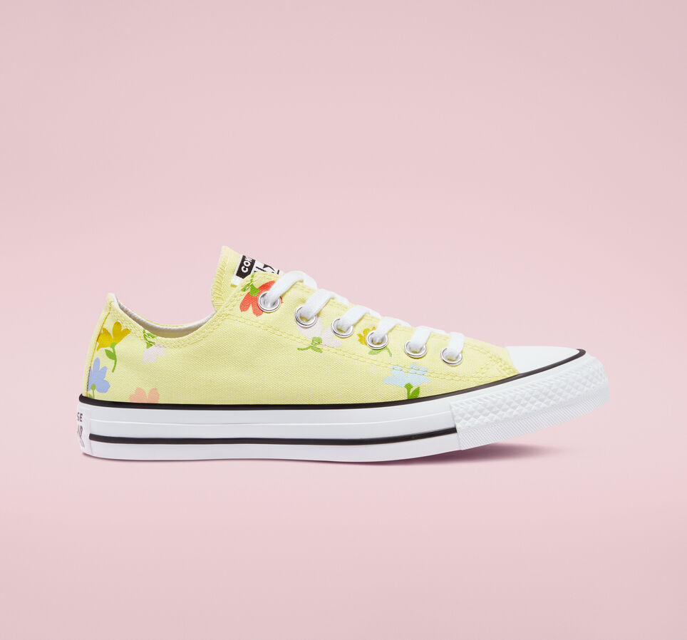 Floral Print Chuck Taylor All Star Citron clair/Noir/Blanc