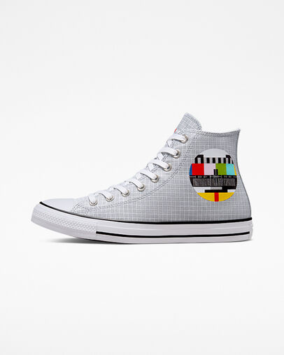 Chuck Taylor All Star Color Grid Dk Smoke Grey/Multi, Inner Side View