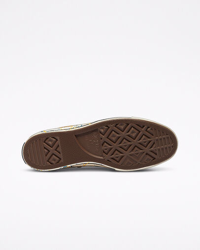 Chuck 70 Archive Paint Splatter Sunflower Gold/Egret, Outsole View