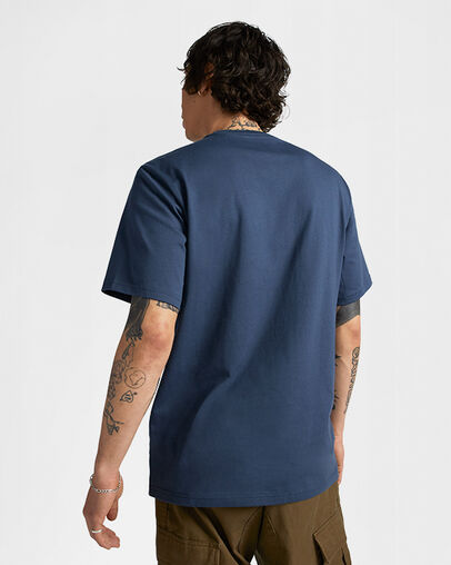 Retro Collegiate Graphic T-Shirt Converse Navy, Full Body View